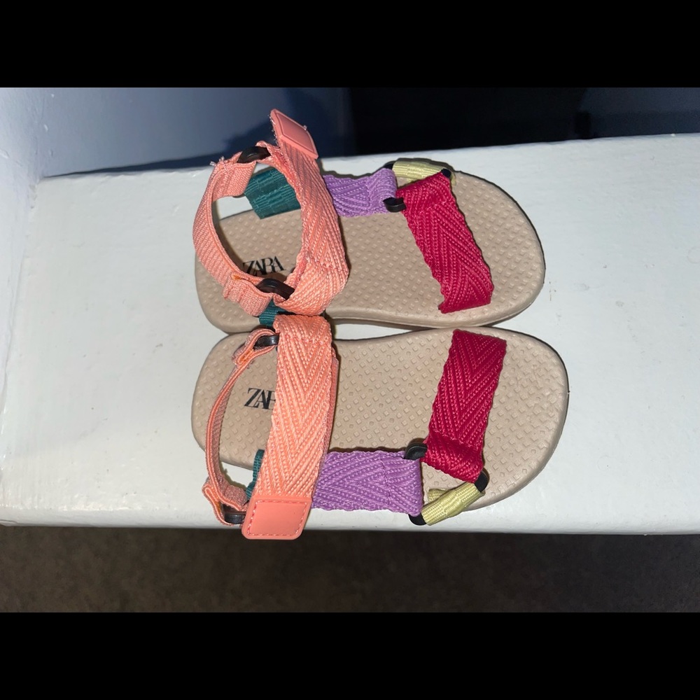 Zara toddler girl sandals 6.5c